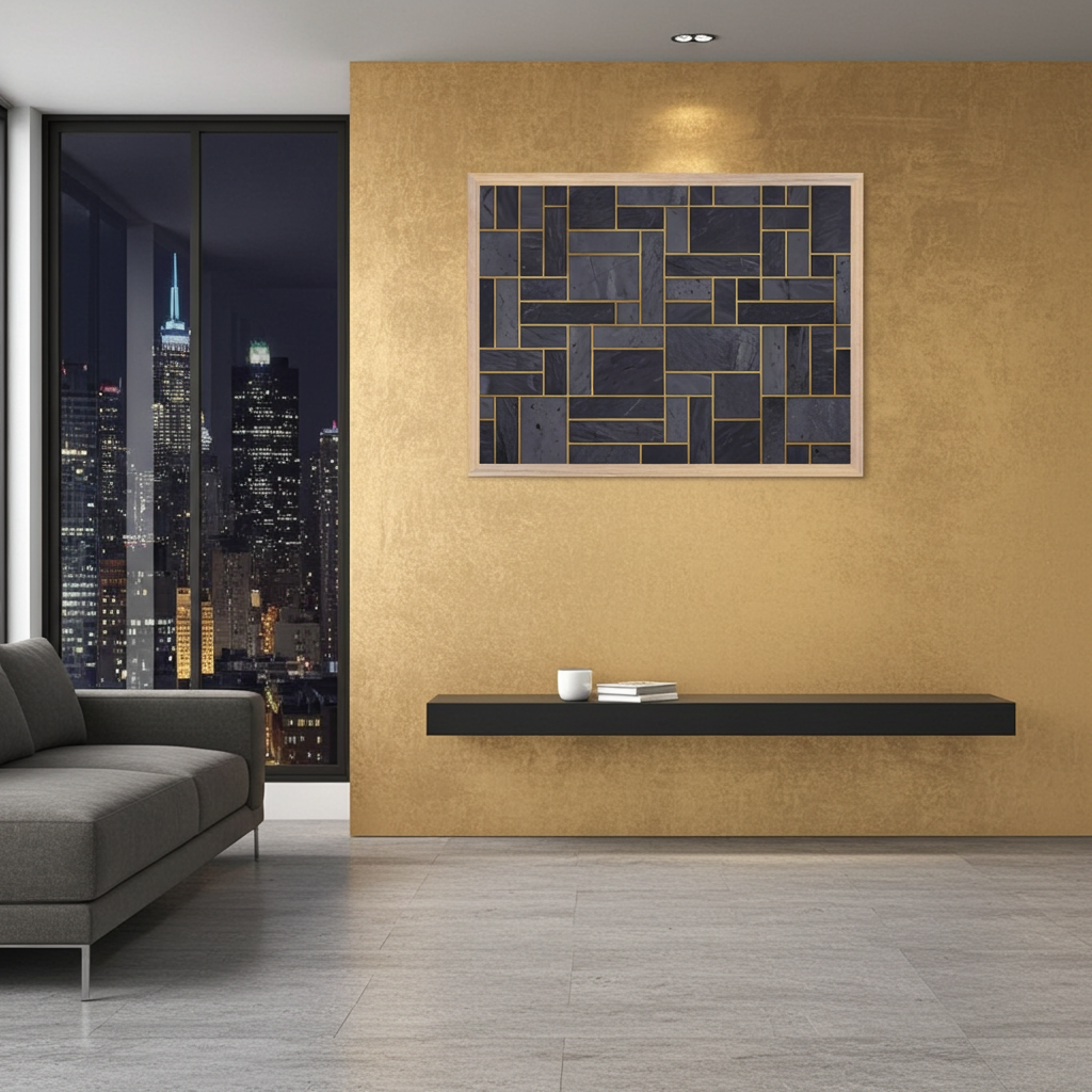 The Monolithic Grid Structured Wall Art