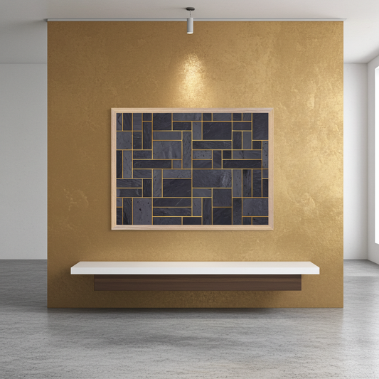 The Monolithic Grid Structured Wall Art