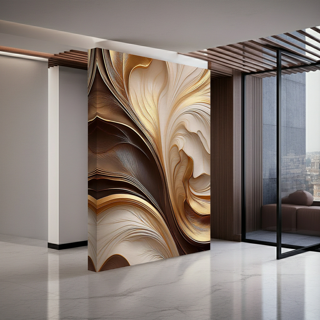 Liquid Gold Marble Abstract Art - Soft Ethereal Flow