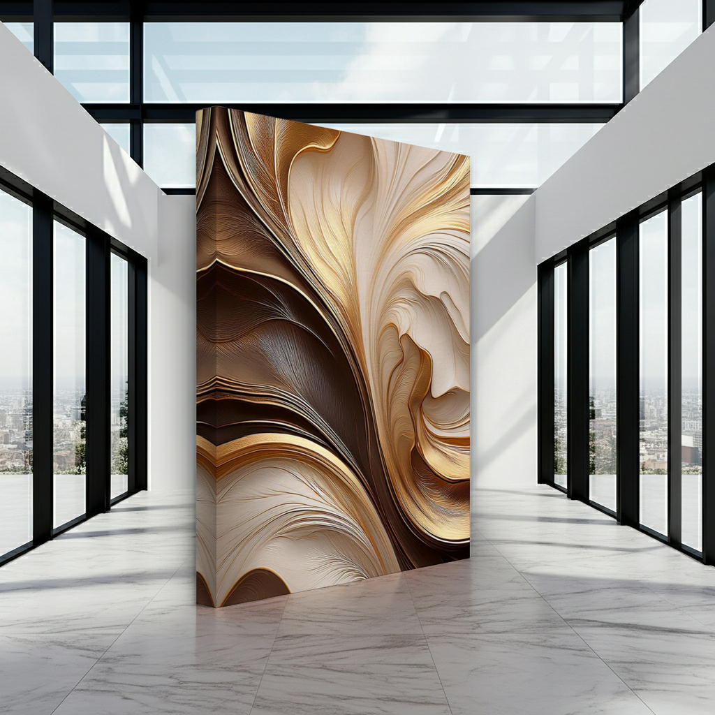 Liquid Gold Marble Abstract Art - Soft Ethereal Flow