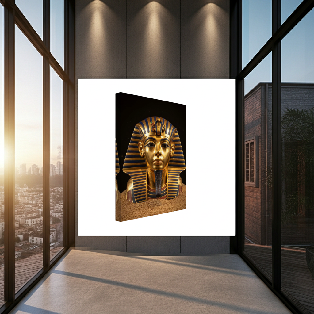 Ancient Majesty: Golden King Tut mask Wall Art