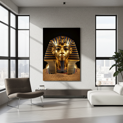Ancient Majesty: Golden King Tut mask Wall Art