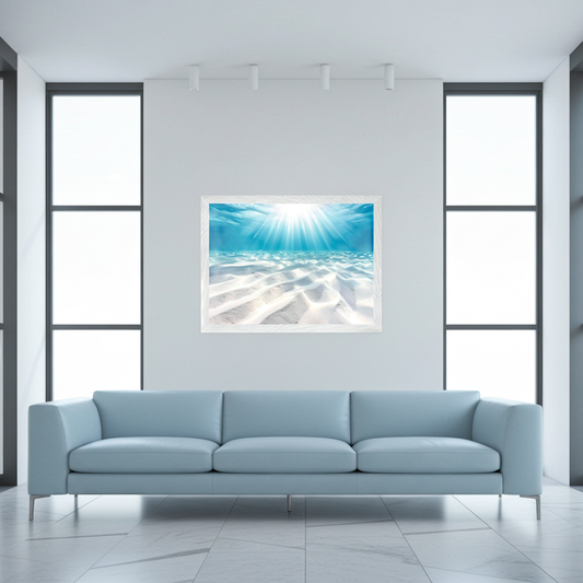 Underwater Sunlight Beams | Artflex Canvas